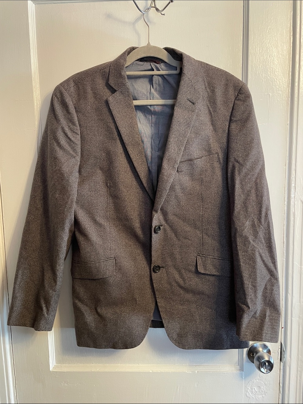 U.S. Polo Assn. Men's Brown/Gray Micro-Check Sport Coat